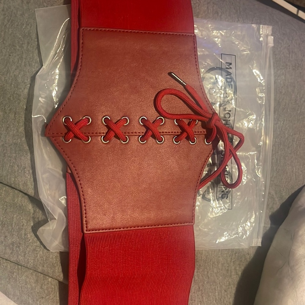 Red corset large size